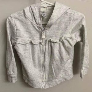 Carter’s terry cloth hoodie in gray size 24 months